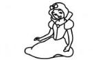 彩色白雪公主简笔画画法_怎么画彩色白雪公主的简笔画