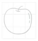 教你画幼儿园苹果简笔画