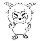 怎么画儿童卡通沸羊羊简笔画