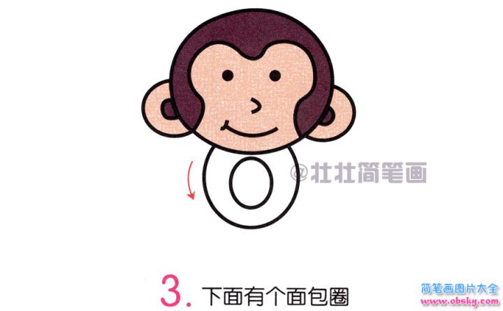 猴子简笔画画法_怎么画猴子的简笔画
