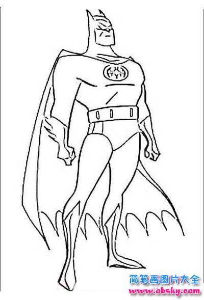 今天简笔画图片大全网的皮皮老师要教小朋友们的是   怎么画简单易画的蝙蝠侠人物简笔画图片的简笔画   简单易画的蝙蝠侠人物简笔画图片简笔画画法   非常简单哦,只需要几笔就能够画出漂亮的简单易画的蝙蝠侠人物简笔画图片.