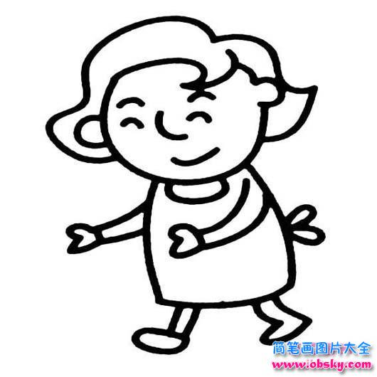 我的母亲人物简笔画图片 妈妈 儿童简笔画图片大全