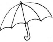 怎么画儿童雨伞简笔画的教程