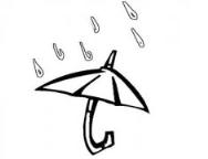 怎么画雨中的雨伞简笔画的教程