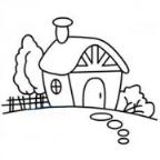 怎么画幼儿农村的房子大全简笔画的教程