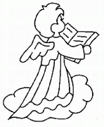 圣经上的天使简笔画图片