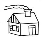 怎么画儿童烟囱房子简笔画的教程