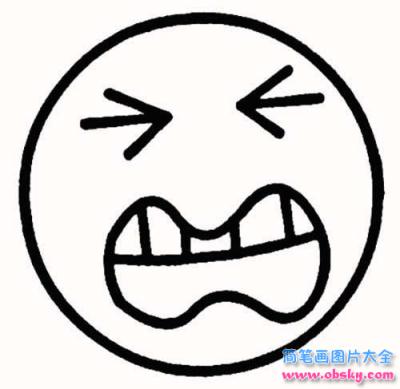 表情简笔画：抓狂