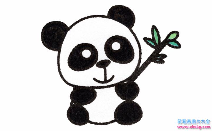 简笔画大熊猫的具体步骤图示