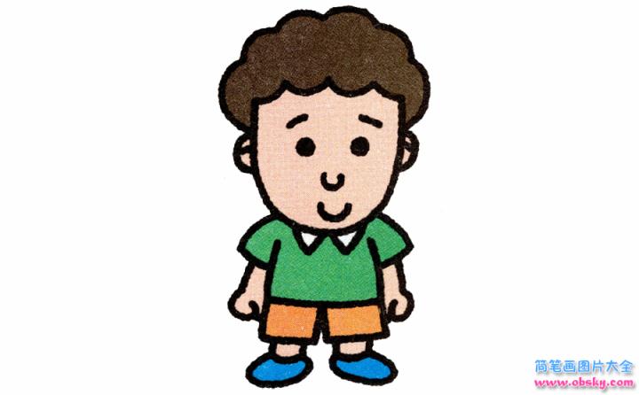 简笔画哥哥的具体步骤图示