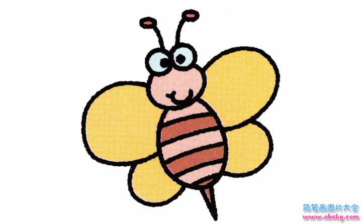 简笔画蜜蜂的具体步骤图示