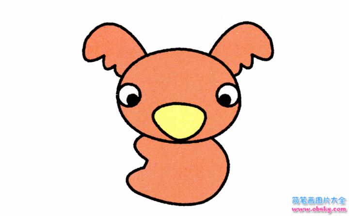 简笔画考拉的具体步骤图示