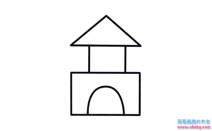 彩色简笔画积木的图片教程