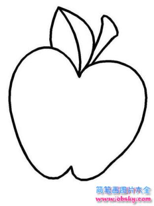儿童简笔画：苹果