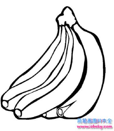 水果简笔画：香蕉