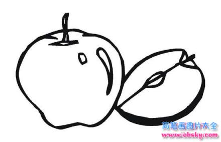 关于苹果的简笔画图片