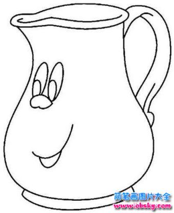 卡通杯子简笔画