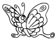 怎么画可爱的卡通蝴蝶简笔画