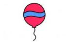 彩色气球简笔画画法_怎么画彩色气球的简笔画