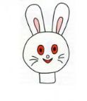 怎么画卡通兔子头像简笔画