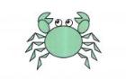 彩色螃蟹简笔画画法_怎么画彩色螃蟹的简笔画