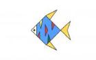 彩色花纹鱼简笔画画法_怎么画彩色花纹鱼的简笔画