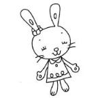 怎么画可爱漂亮的卡通小兔子简笔画