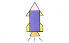 彩色火箭简笔画画法_怎么画彩色火箭的简笔画