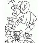 怎么画动物劳动节：勤劳的蜜蜂简笔画的教程