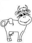 怎么画卡通动物:牛简笔画