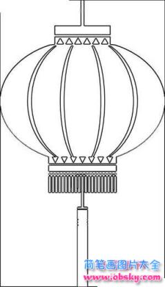 灯笼简笔画图片