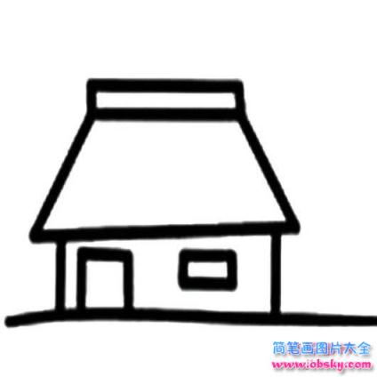 幼儿房子简笔画