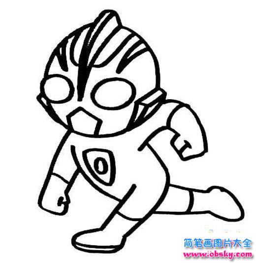 少儿奥特曼简笔画图片
