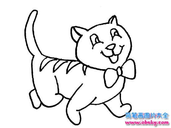 可爱的小猫简笔画