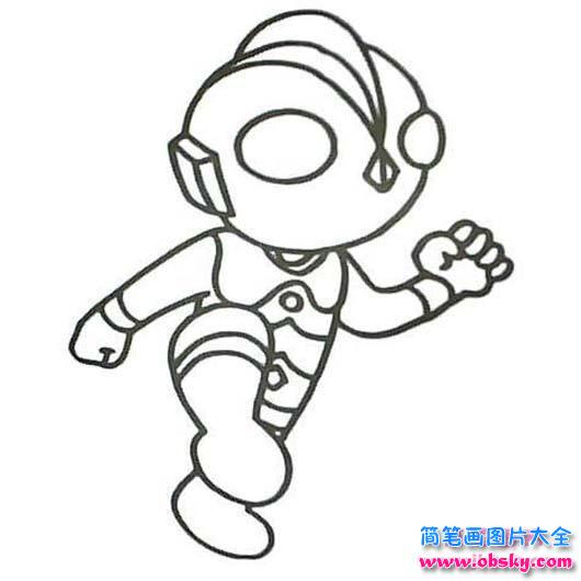 儿童关于奥特曼简笔画图片