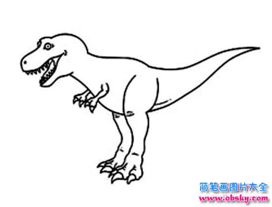 暴龙恐龙简笔画图片
