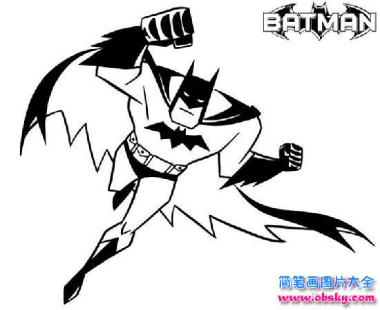 卡通动漫蝙蝠侠简笔画图片