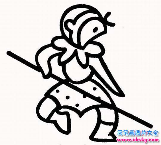 幼儿园孙悟空简笔画图片
