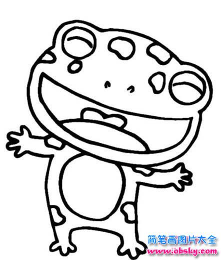 可爱卡通青蛙简笔画图片