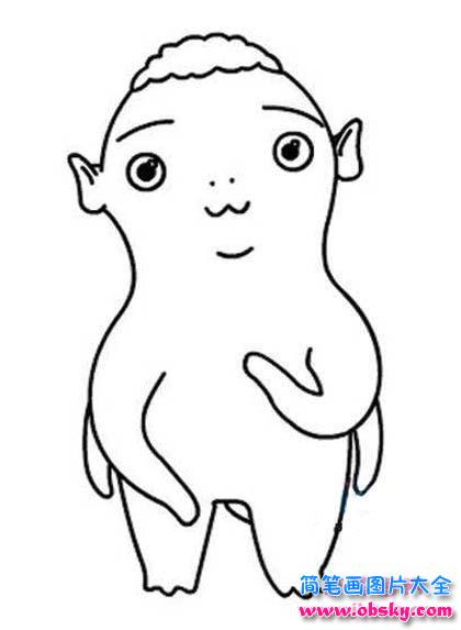 捉妖记胡巴简笔画图片