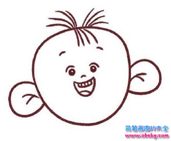 儿童大耳朵图图头像简笔画图片