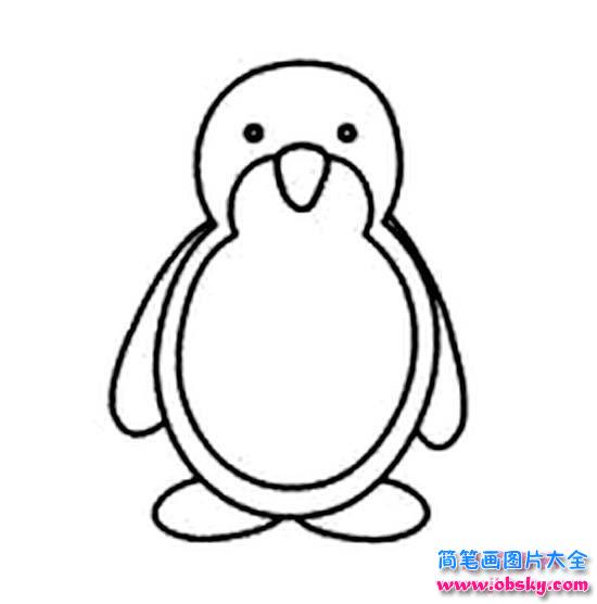 小企鹅简笔画图片