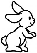 幼儿可爱呆萌小兔子简笔画图片