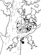 松鼠树上的家简笔画图片