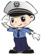 儿童彩色卡通警察简笔画图片
