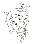 幼儿喜羊羊简笔画