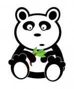 国宝熊猫简笔画图片