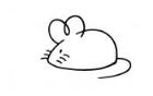 老鼠简笔画画法_怎么画老鼠的简笔画