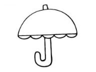 怎么画儿童小雨伞简笔画的教程