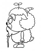 慢羊羊侧面简笔画图片